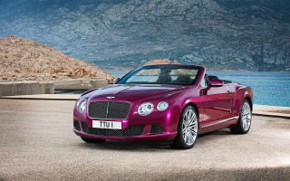 Purple convertible car road water - bernt tunold free wallpaper