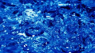 Blue liquid water bubbles bowl - a bowl of water free wallpaper