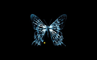 Glowing butterfly hologram biopunk mandelbrot - biopunk free wallpaper for desktop