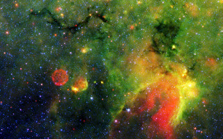 Colorful star cluster space red - space free wallpaper for desktop