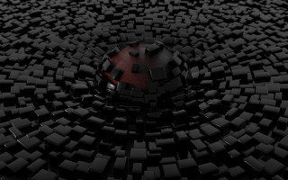 Red circle black squares various - varying free wallpaper for desktop