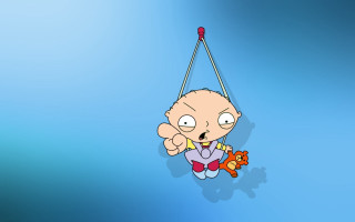Cartoon character hanging teddy blue - bertram brooker free wallpaper for desktop