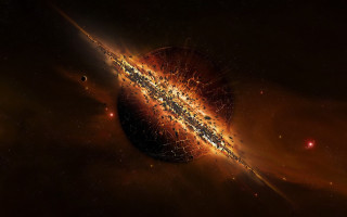 Space astronaut fireworks moon stars 3 - space free wallpaper for desktop