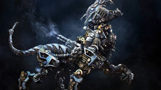Robot dog cyberpunk mechanical gun - mechanical free wallpaper