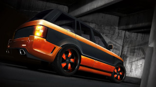 Car garage orange wheels black - tire free wallpaper for desktop