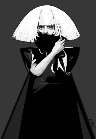 Woman black dress white hair - alexander mcqueen free wallpaper for mobile