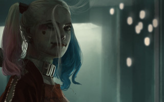 Bluehair reddress cyberpunk mirror antenodeans - charlie bowater free wallpaper