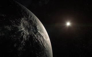 Bright earthlight stars aurora astronaut - derold page free wallpaper