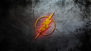 Flash logo dark background red - a red light in the middle of it free wallpaper