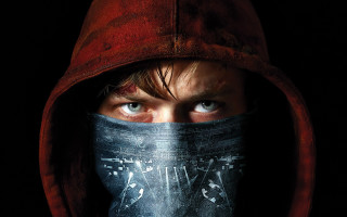 Man bandana hood red portrait - a red hood free wallpaper