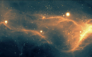 Large star cluster bright yellow - large star cluster in the sky free wallpaper