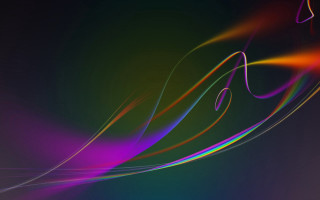 Colorful abstract lines curves black - vibrant color line free wallpaper