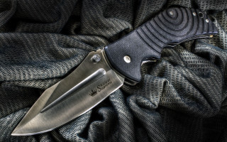 Knife cloth black handle blade - end free wallpaper