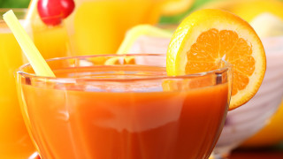 Orange juice glass orange slice - orange juice free wallpaper