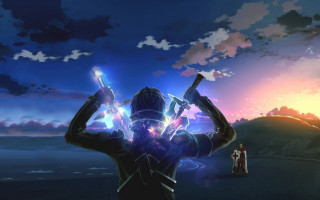 Sword holding aya goda sunset - aya goda free wallpaper for desktop