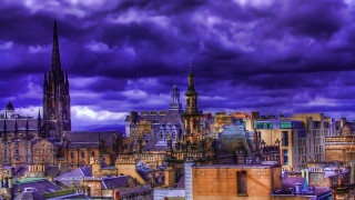 City skyline tower bridge mountains - alexander johnston free wallpaper for desktop