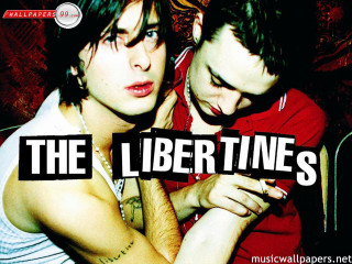 Young men looking cellphone together - a cell free wallpaper