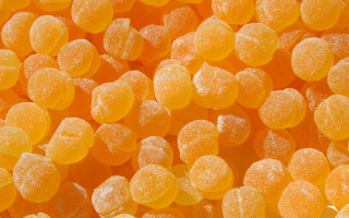 Orange candies sugar white background 2 - sugar free wallpaper
