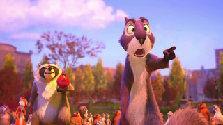 Animated animals group grass trees - animated free wallpaper