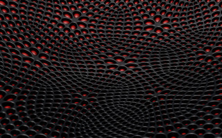 Black red bubbles center fence - a red center in the middle free wallpaper
