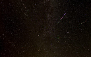 Starry sky night space aurora - a few star free wallpaper