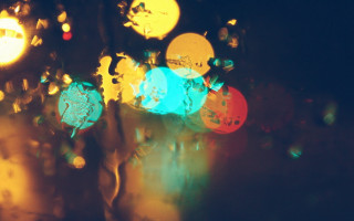 Blurry traffic light holography volumetric - bernt tunold free wallpaper