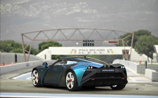Futuristic car race track bridge - a futuristic car free wallpaper