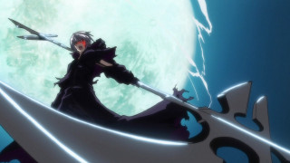 Man holding sword boat full - a full moon free wallpaper