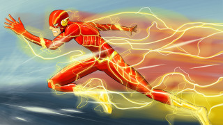 Red suit man running yellow - him free wallpaper for desktop