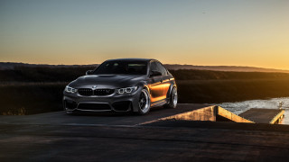 Bmw car ramp water sunset - daren bader free wallpaper