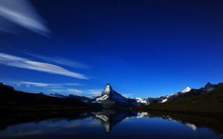 Mountain lake night sky stars - night sky free wallpaper for desktop