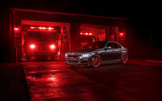 Car red light garage night - a.d.m. cooper free wallpaper
