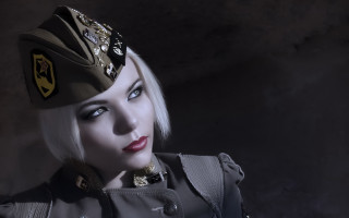 Whitehair militaryuniform badge hat constructivism - white hair free wallpaper