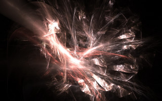 Red glowing fractal energy movement - fractal free wallpaper