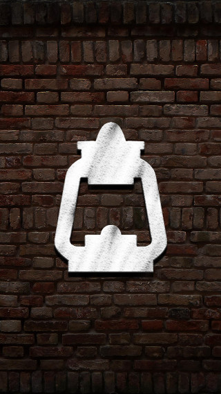 Brick wall white sign clock - clock free wallpaper