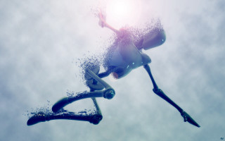 Wet suit surfer antisodeans beeple - a wet suit free wallpaper