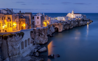 City water night clock tower - a long bridge free wallpaper