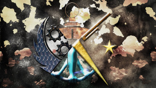 Painting star artistic abstract colorful - a gold star free wallpaper for desktop