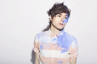 Blue pink shirt hair painted - his hair free wallpaper