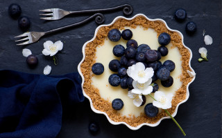 Blueberry pie plate fork napkin - blueberry free wallpaper