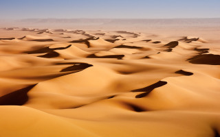 Desert sand dunes blue sky 5 - farid mansour free wallpaper
