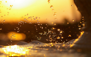 Water droplets window sunset blurry - anthony s waters free wallpaper
