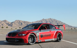 Red car black stripe mountains - eleanor best free wallpaper