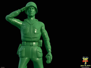 Toy soldier green uniform hat - 3 d model free wallpaper