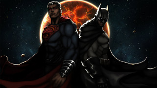 Superheroes fullmoon stars astronaut armor - dark night free wallpaper