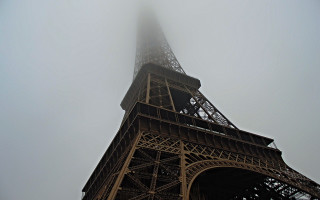 Tall tower foggy sky brassai - impressionism free wallpaper