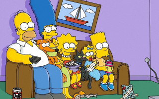 Man couch simpsons characters living - edi rama free wallpaper