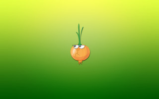 Cartoon onion sad face green 2 - a sad face free wallpaper