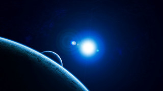 Bright earth horizon moon light - david free wallpaper for desktop