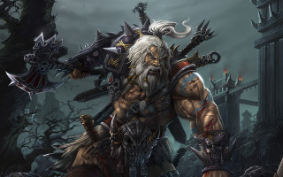 Bearded man demon sword epic - a beard and a beard free wallpaper